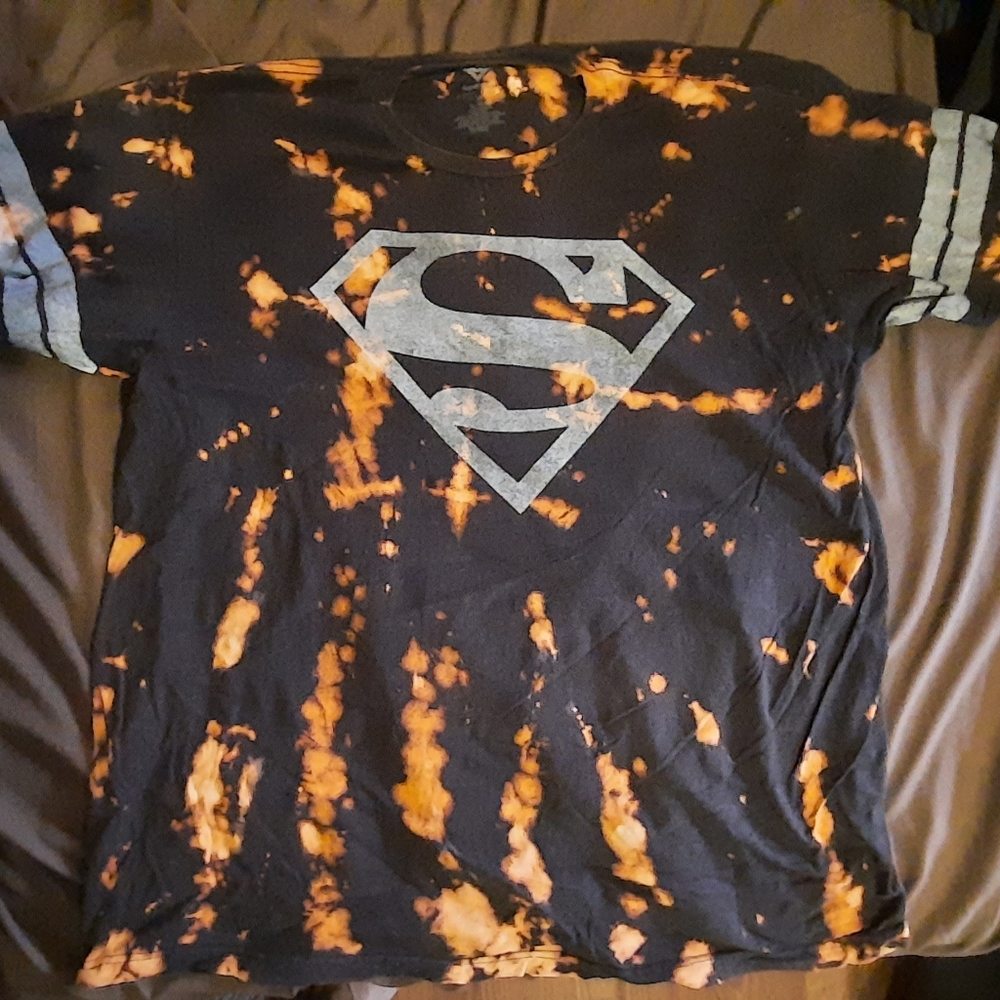 Acid Washed Superman sports shirt.